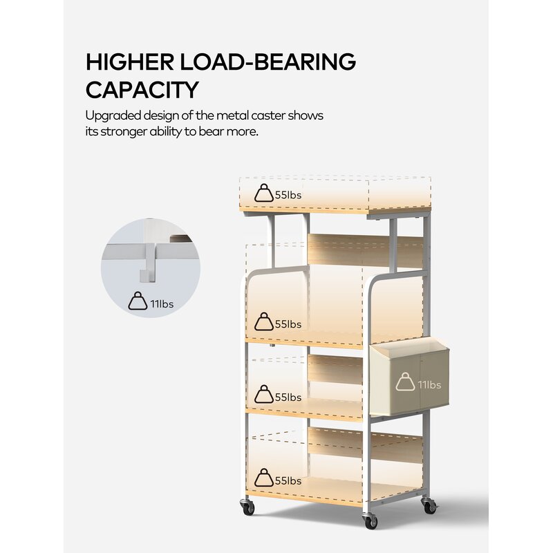 Federico Kitchen Moving Trolley Rack - waseeh.com