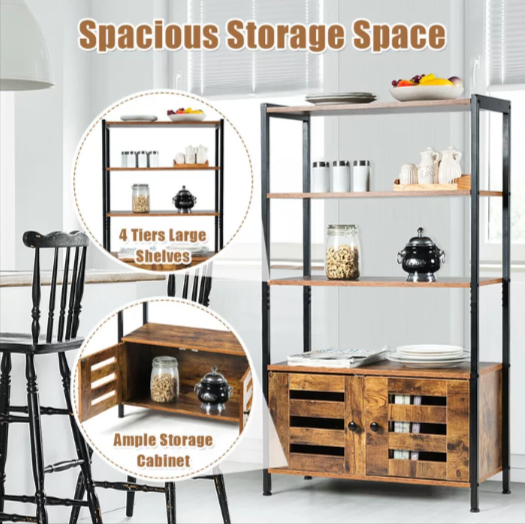 Summerhill Bookcase Shelve Storage Cabinet Organizer Rack - waseeh.com