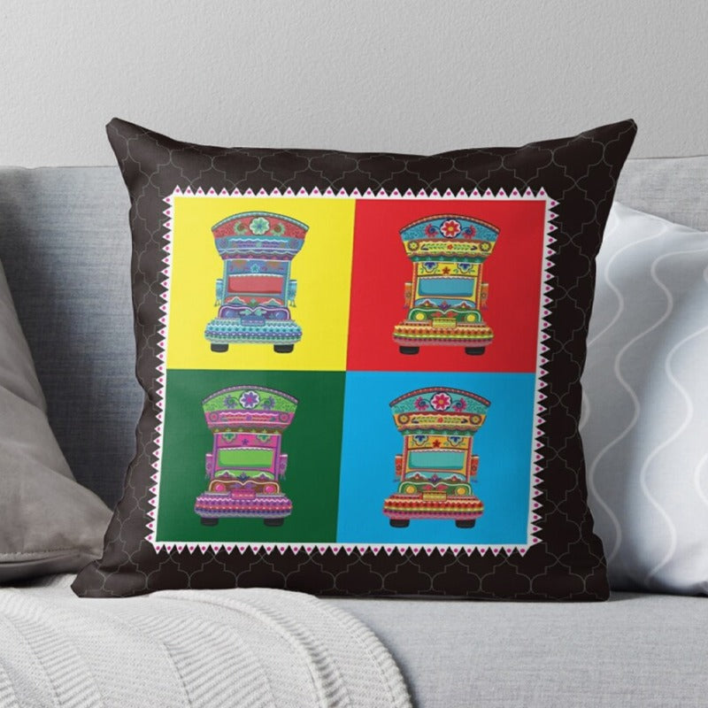 Pakistani Truck Art Cushion Covers Pack of 6
