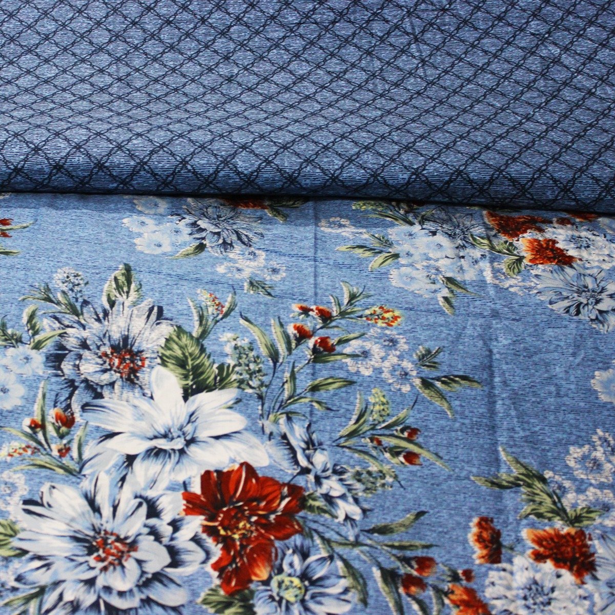 Cotton satin Bed Sheet With 2 Pillows