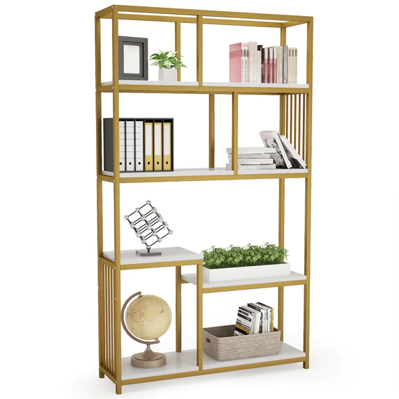 Auriferous Living Drawing Room Bookcase Shelve Organizer Rack Decor - waseeh.com