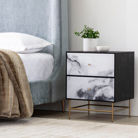 Cordero Nightstand Lounge Bedroom Side Table - waseeh.com
