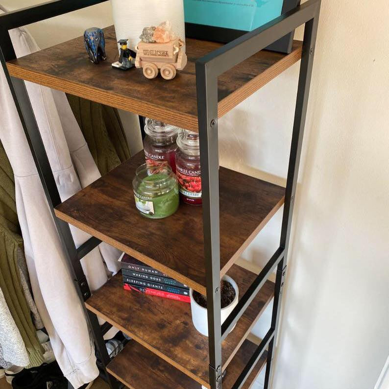 Industrial Style Ladder Bookcase Kitchen Rack (5 Tier) - waseeh.com
