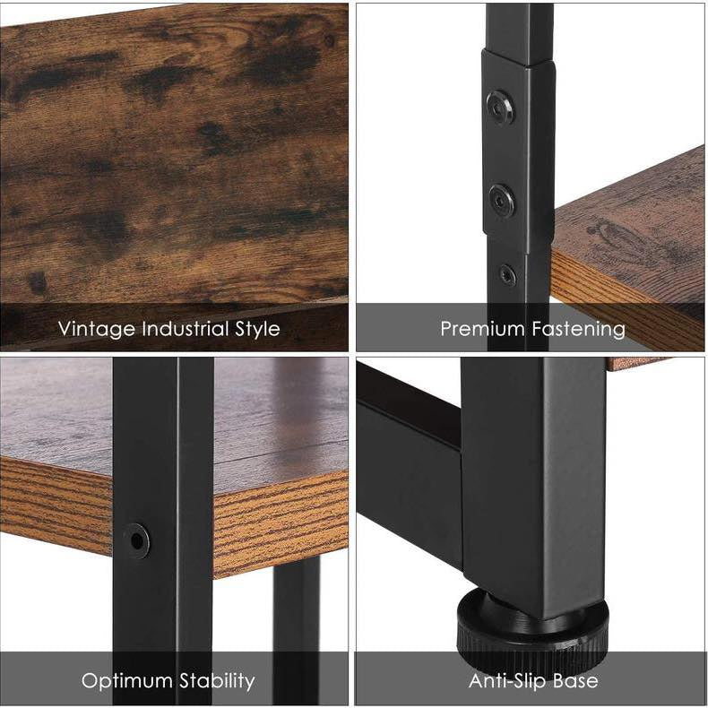 Industrial Style Ladder Bookcase Kitchen Rack (5 Tier) - waseeh.com