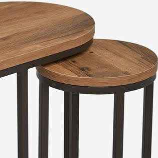 Round Nesting Living Lounge Bedroom Side Tables (Set of 3) - waseeh.com