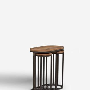 Round Nesting Living Lounge Bedroom Side Tables (Set of 3) - waseeh.com