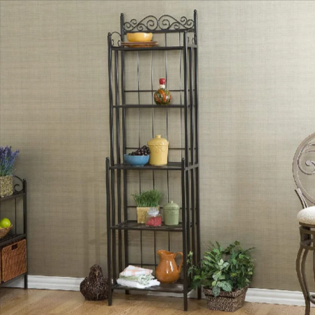 Clock Tower Kitchen Living Room Metal Organizer Storage Rack - waseeh.com