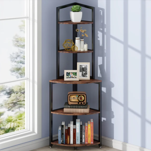 Plight Ladder Bookcase Shelve Kitchen Organizer Rack - waseeh.com