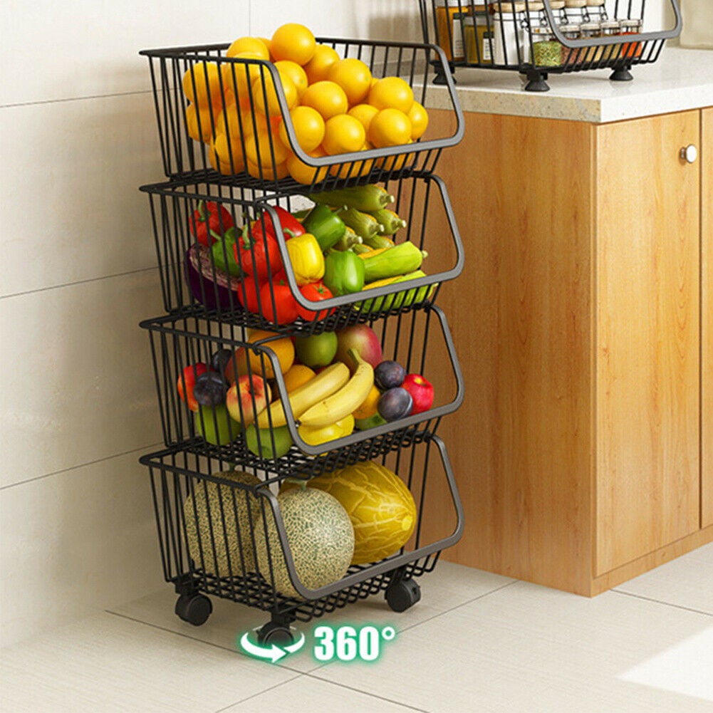 Metal Vegi Organizer Trolley