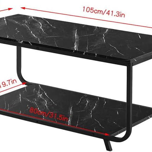 Homes Ailing 2-Tier Modern Coffee Table Center Table - waseeh.com