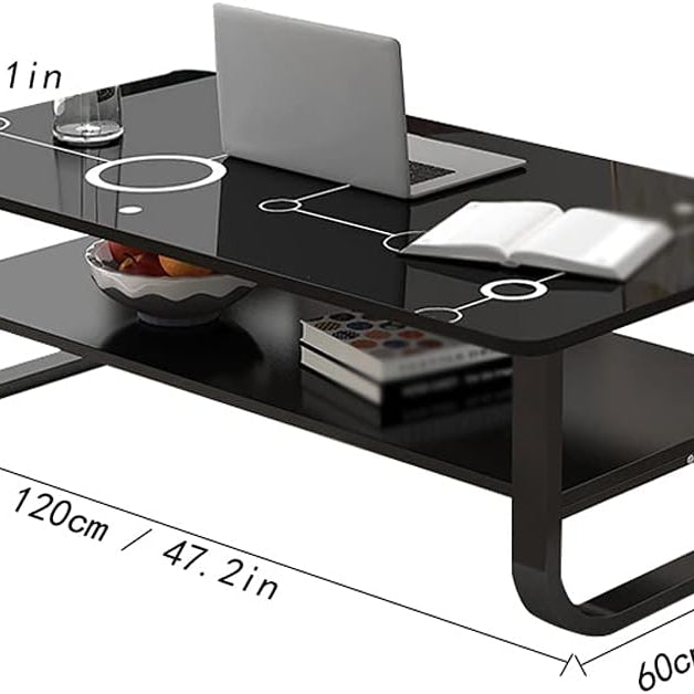 Industrial Cocktail Shelf Coffee Table TV End Table - waseeh.com