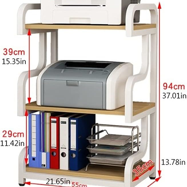 Printer Stand Floor-Standing Printer Stand Desktop Printer Stand Organizer - waseeh.com