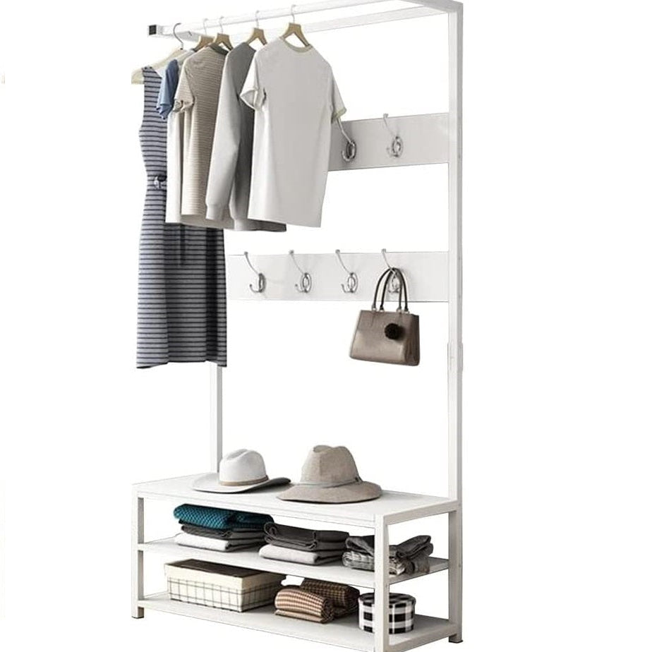 Feline Entryway Hall Living Bedroom Coat Shoe Organizer Storage Rack - waseeh.com