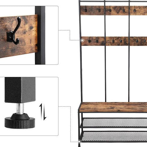 Gardero XL Cloth Shoe Coat Storage Organizer Rack - waseeh.com