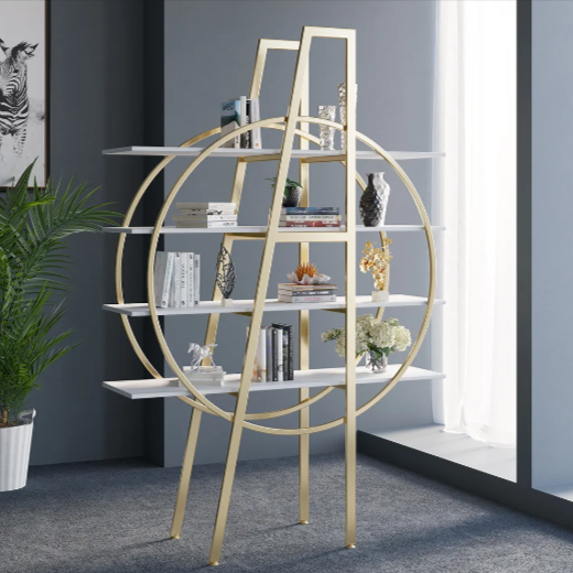 Gleaming Orbit Living Room Bookcase Shelve Organizer Rack Decor - waseeh.com