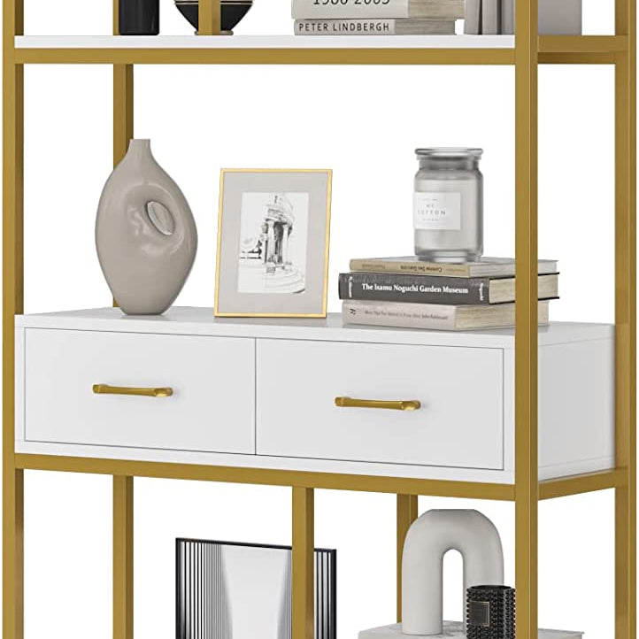 Kaylani Living Room Bookcase Shelve Organizer Storage Rack Decor - waseeh.com