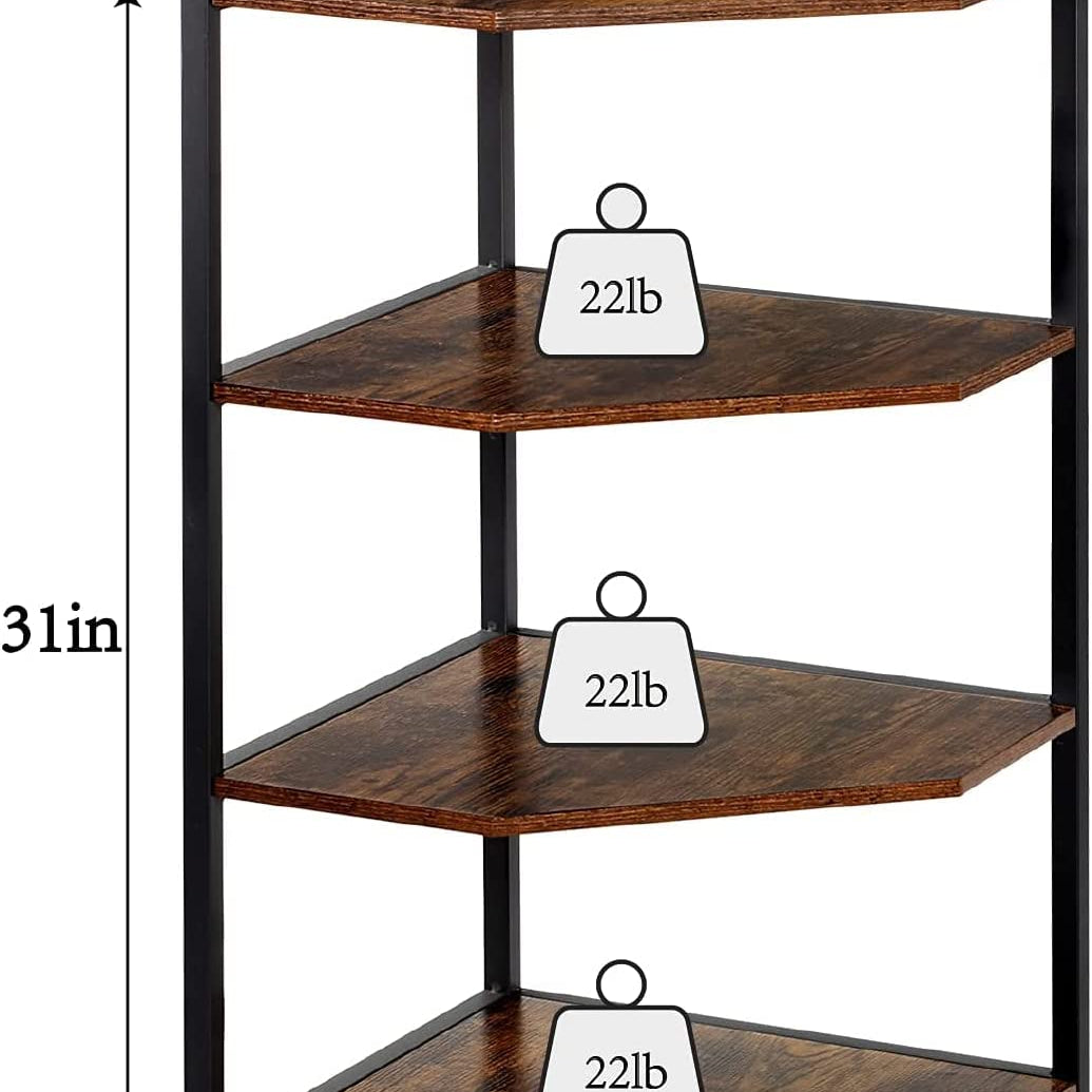 Banishe Corner Organizer Bookcase Storage Rack - waseeh.com