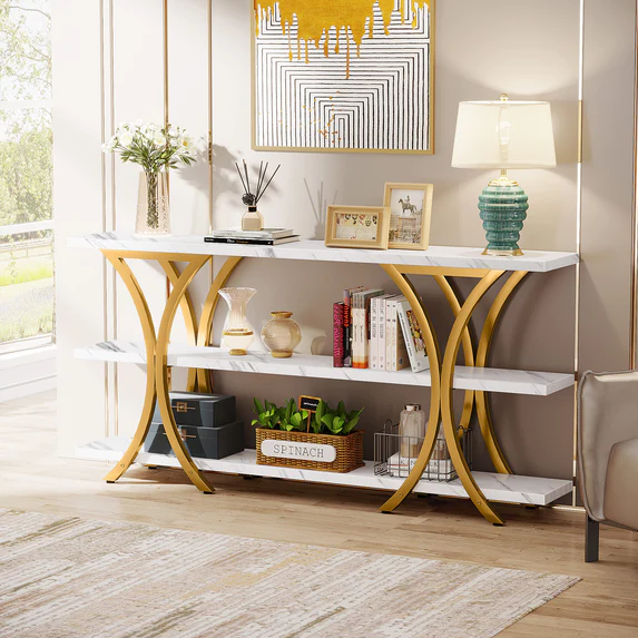 Vitrine Lounge Living Room Console Organizer Table - waseeh.com