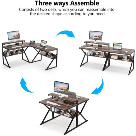 Zeeba Hutch Home Office Workstation Writing Organizer Desk Table - waseeh.com