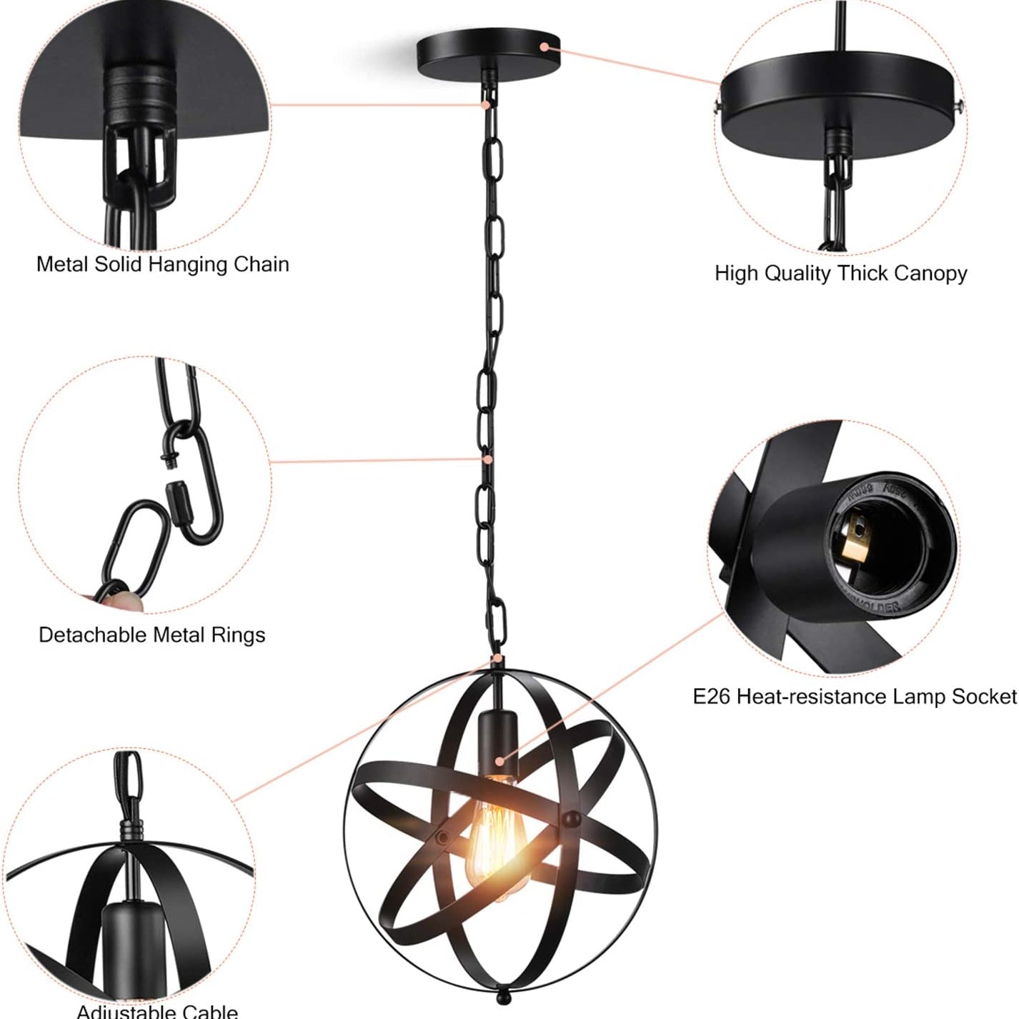 Licperron Pendant Ceiling Lamp Light - waseeh.com