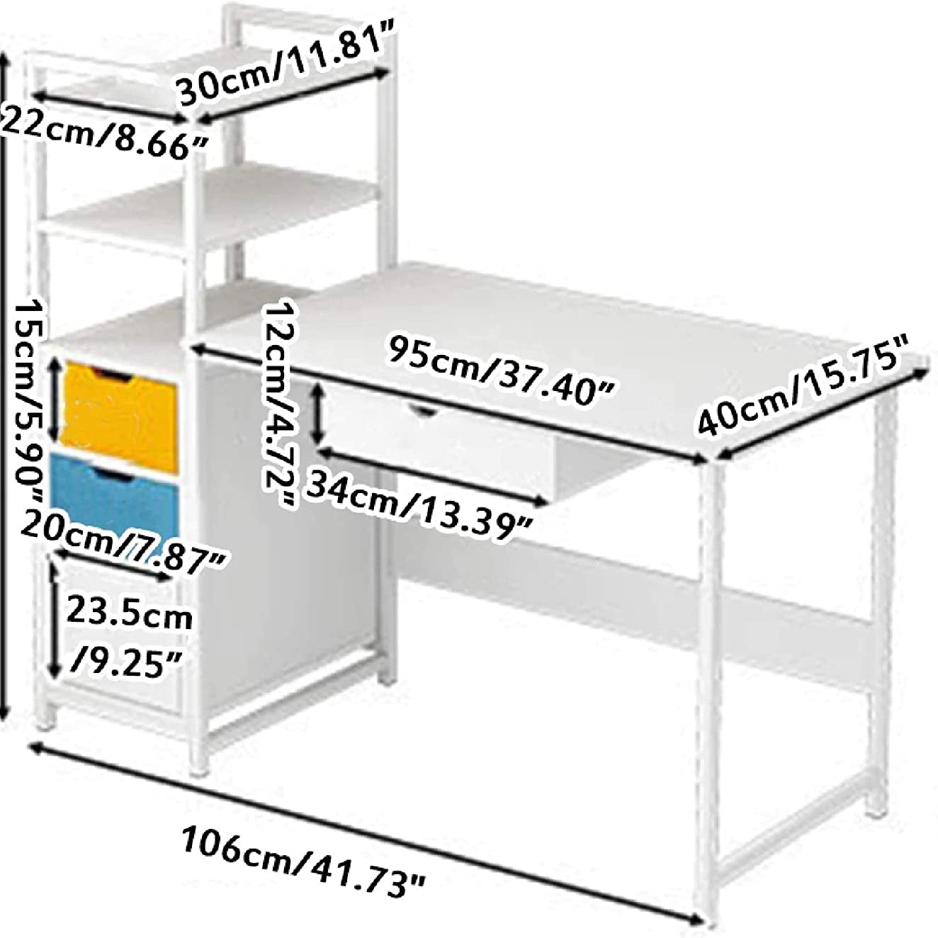 AAAZ Home Office Workstation Writing Organizer Desk Table - waseeh.com
