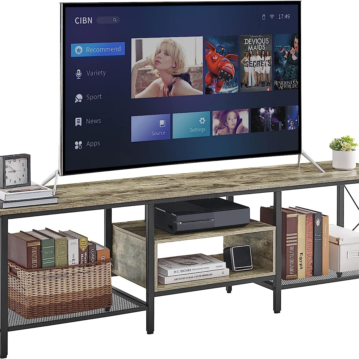 Ultra Wide Multipurpose LED Lounge Living Room Console Table - waseeh.com