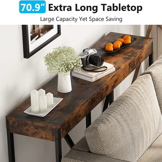 Vestibule Living Lounge Entryway Room Organizer Console Table - waseeh.com