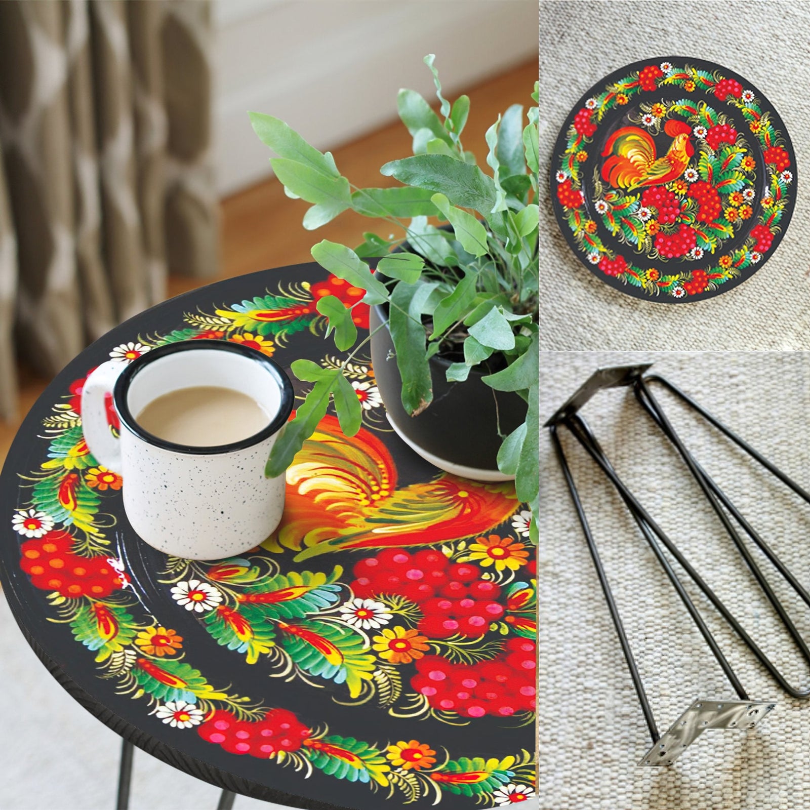 The Roosters Hairpin Table