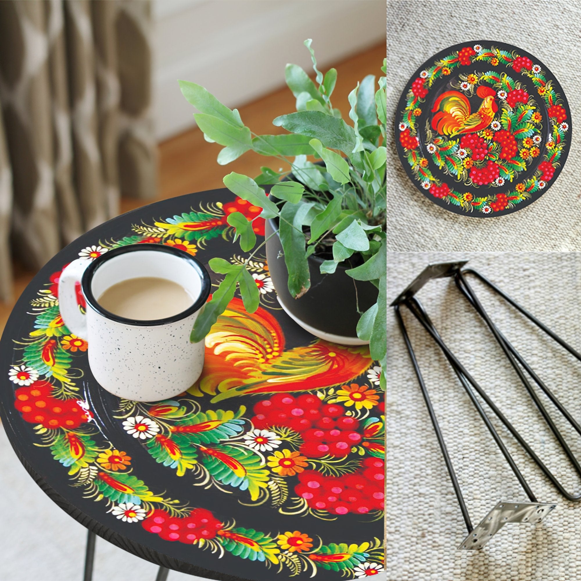 The Roosters Hairpin Table