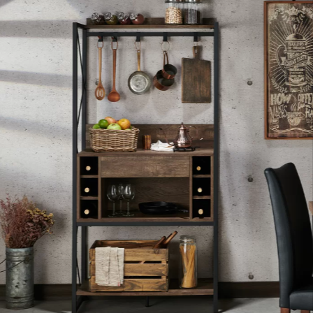 Durrett Kitchen Organizer Shelve Baker's Rack Decor - waseeh.com
