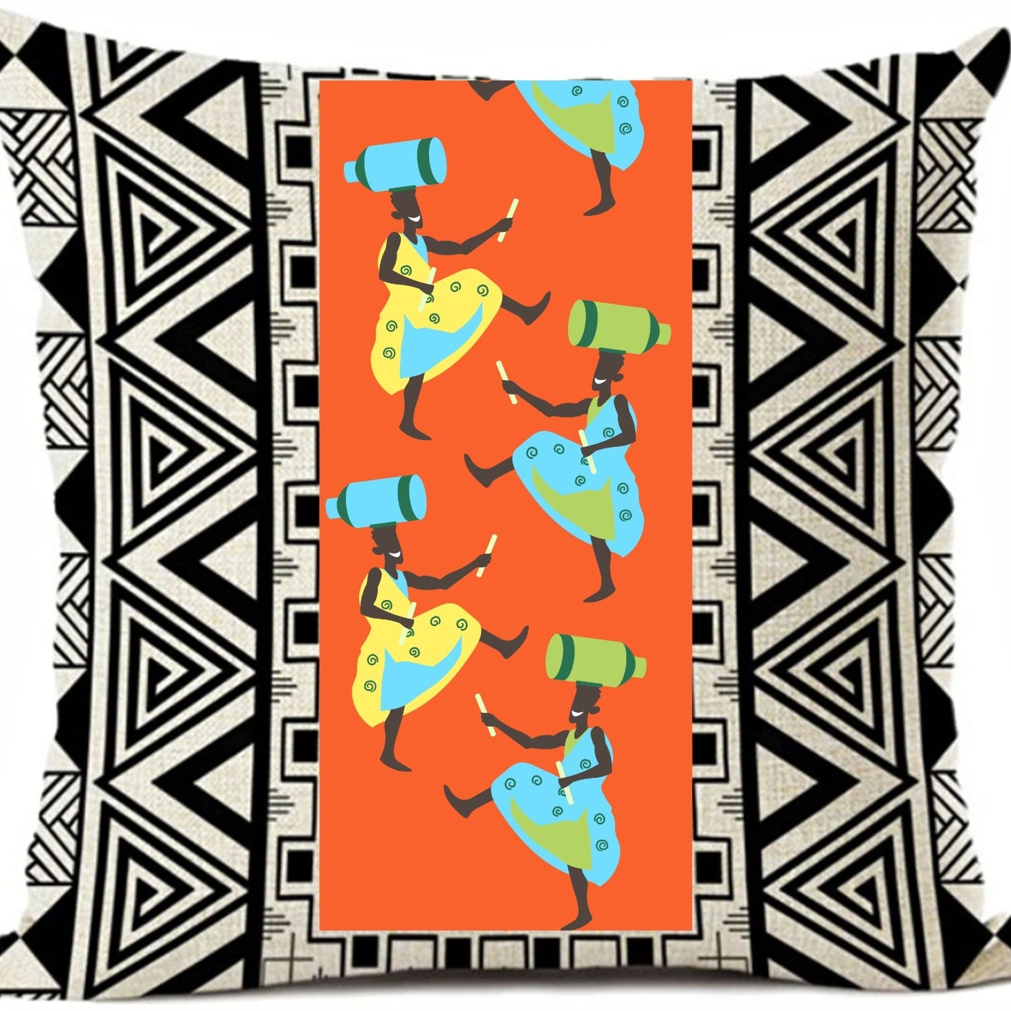 African Ethnic Cushion Covers Pack 4