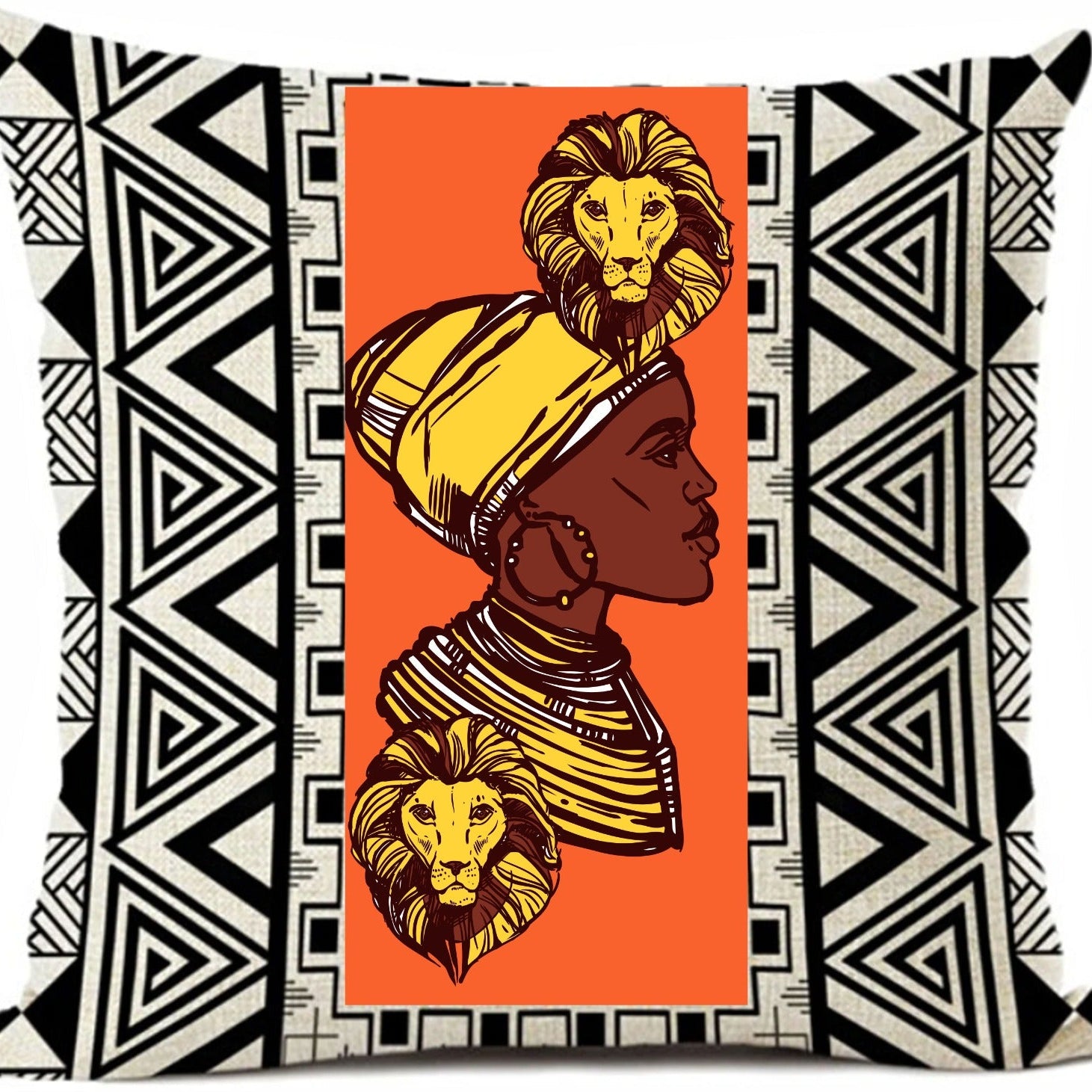 African Ethnic Cushion Covers Pack 4