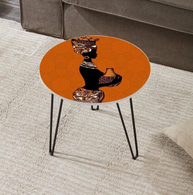 Tribal African Women Art Hairpin Tables