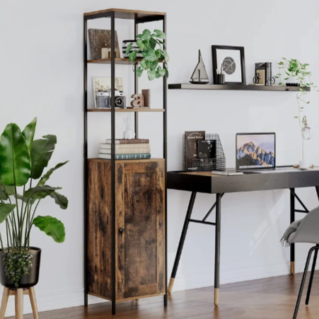 Leigh Freestanding Kitchen Bathroom Organizer Cabinet Rack - waseeh.com