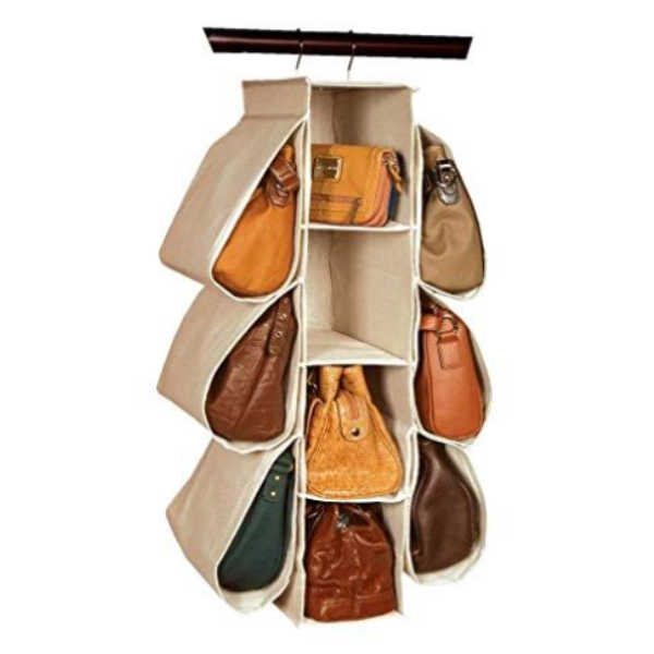 Hanging Purse Organizer 10 Compartments