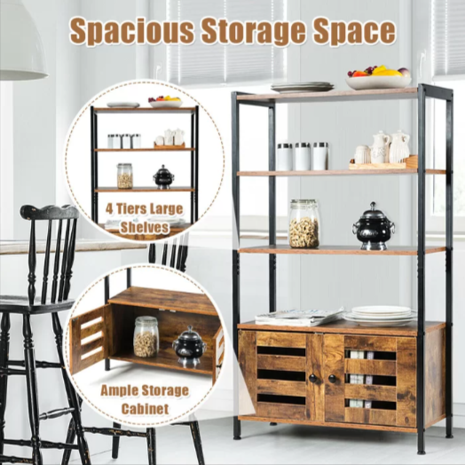 Summerhill Bookcase Shelve Storage Cabinet Organizer Rack - waseeh.com