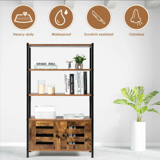 Summerhill Bookcase Shelve Storage Cabinet Organizer Rack - waseeh.com