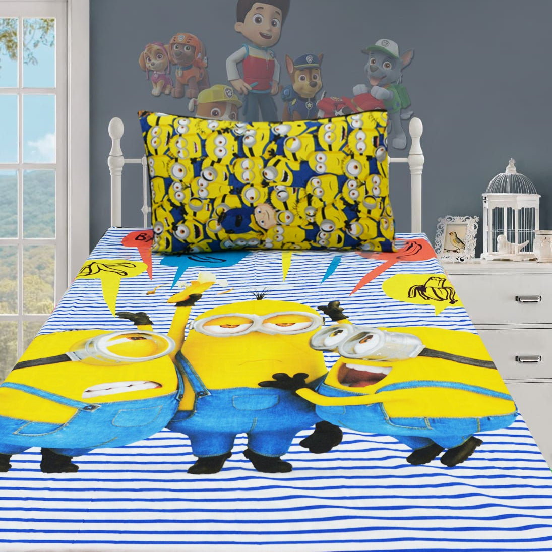 Kids Bed Sheet - Minions