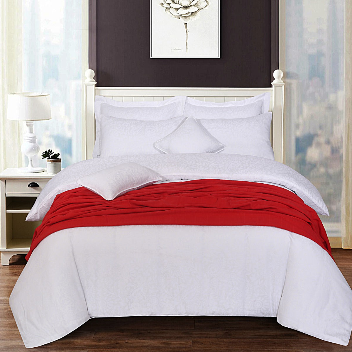Duvet Cover With Thermal Pack of 7 (White)