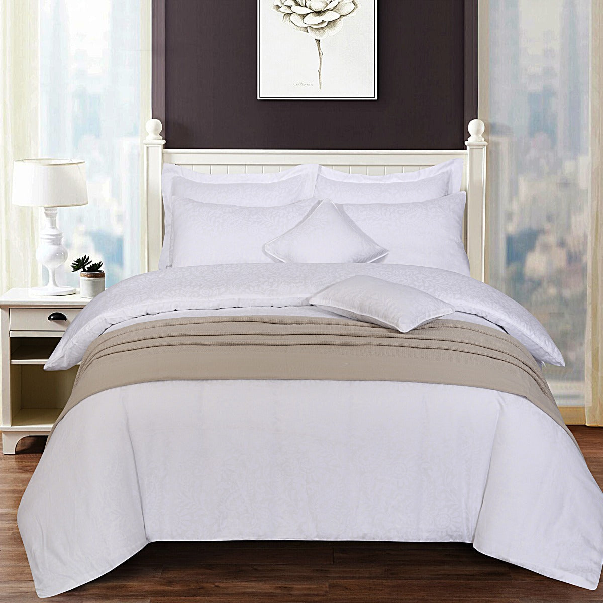 Duvet Cover With Thermal Pack of 7 (White)