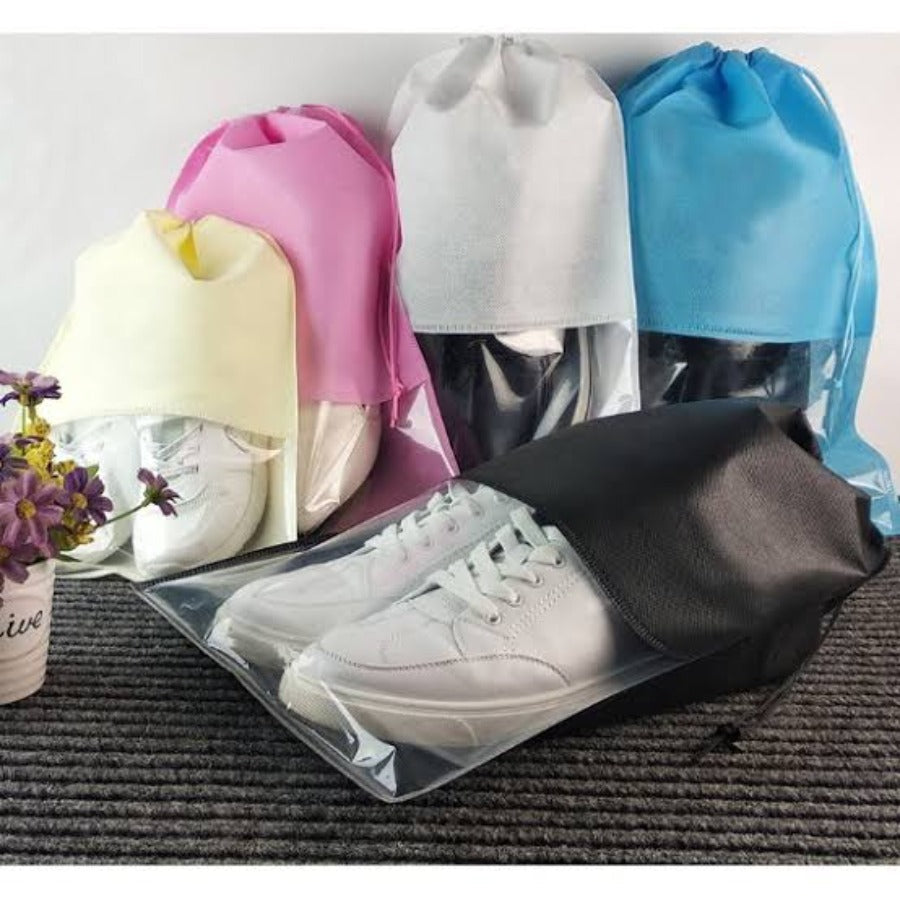 Dust-Proof Transparent Shoe Organizer – Pack of 5