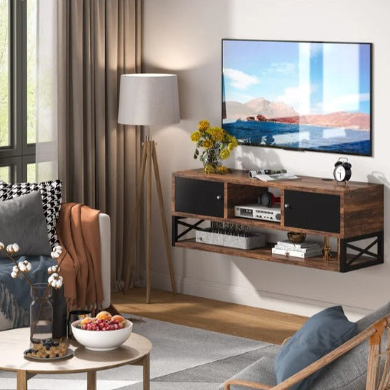 Malady Floating Lounge Bedroom TV Console Cabinet Shelve Stand Decor - waseeh.com