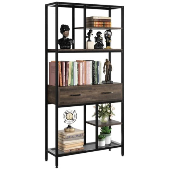 Kaylani Living Room Bookcase Shelve Organizer Storage Rack Decor - waseeh.com