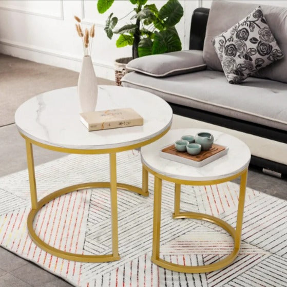 Briajah Living Dining Room Nesting Coffee Side Table (Set of 2) - waseeh.com
