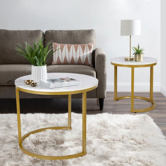 Briajah Living Dining Room Nesting Coffee Side Table (Set of 2) - waseeh.com