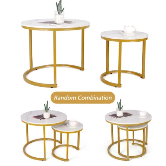 Briajah Living Dining Room Nesting Coffee Side Table (Set of 2) - waseeh.com