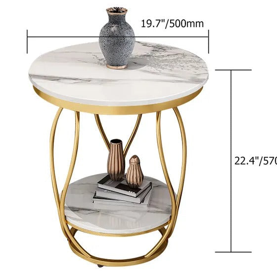 Gilded Living Lounge Bedroom Modern Side Table - waseeh.com