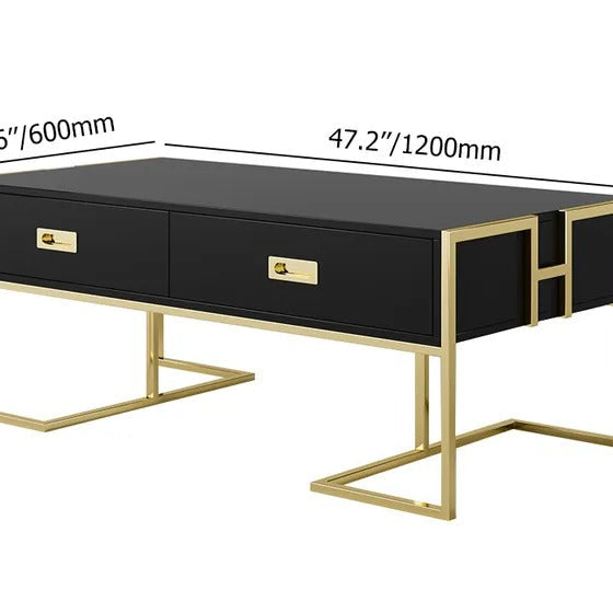 Jocise White Rectangular Living Lounge Bedroom Coffee Center Table - waseeh.com