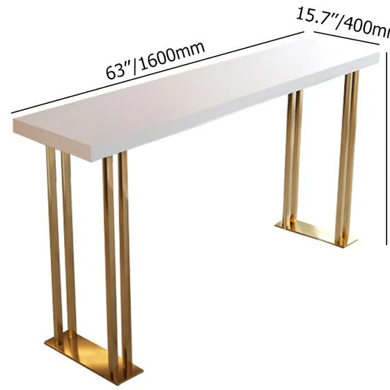 Feigned Living Lounge Drawing Room Counter Breakfast LED Console Table - waseeh.com