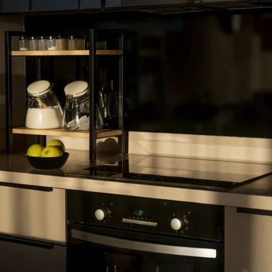 Twin Ledge Coffee Tea Spice Organizer Storage Kitchen Rack - waseeh.com